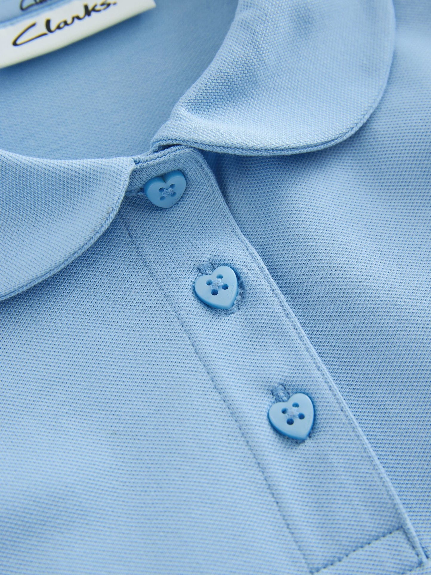 Dsiney Kidz - Clarks Blue Short Sleeve School Polo Shirts 3 Pack image 5