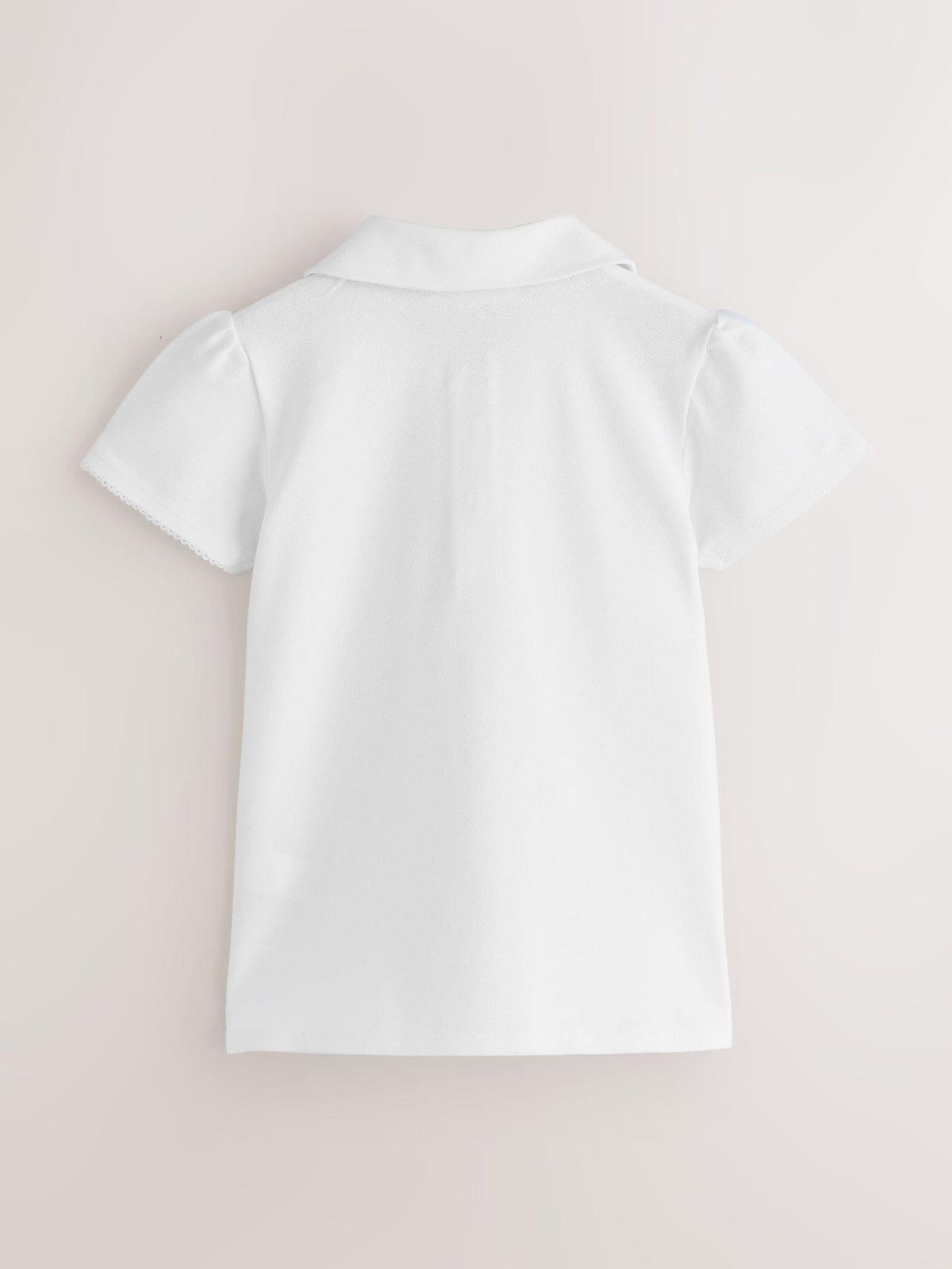 Dsiney Kidz - Clarks White Short Sleeve School Polo Shirts 5 Pack image 3
