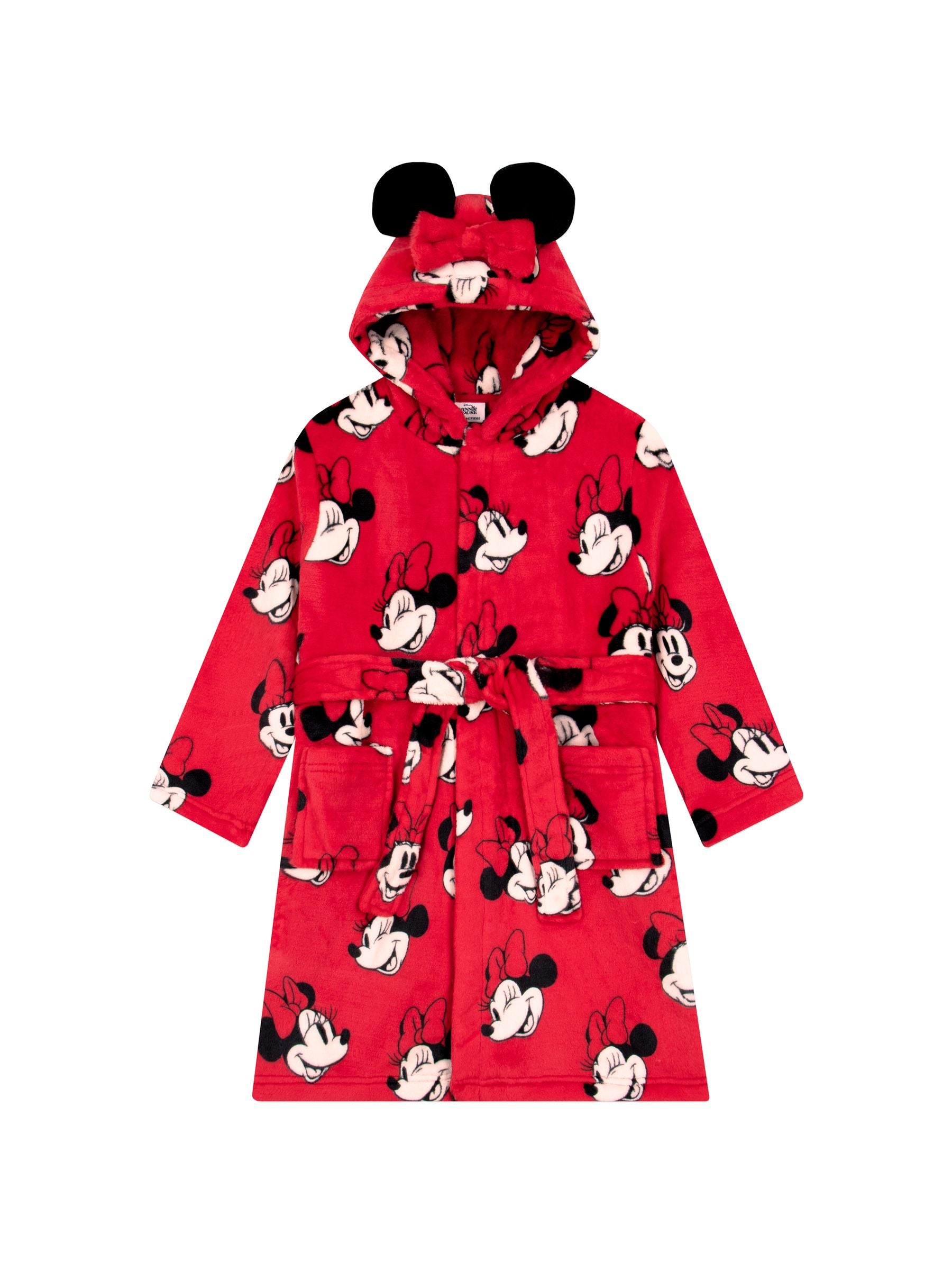 Character Red Disney Minnie Mouse Dressing 3D Ears And Bow Gown image 1