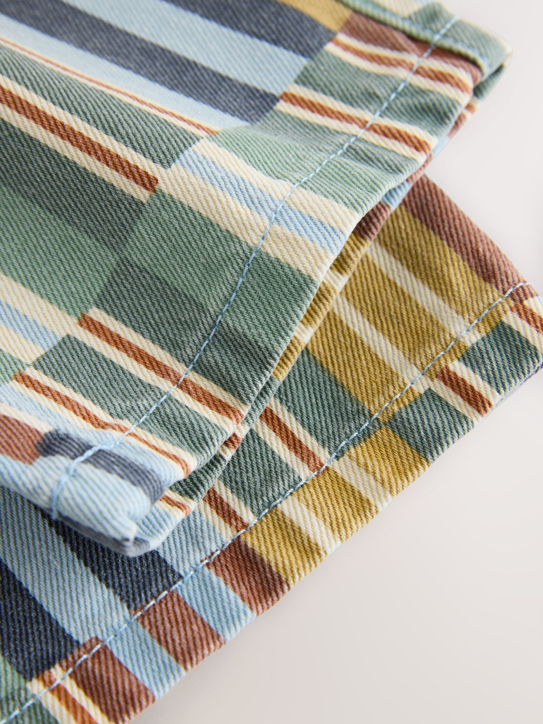 Multi Hotchpotch Stripe Pull On Wide Trousers (3mths-7yrs) image 8