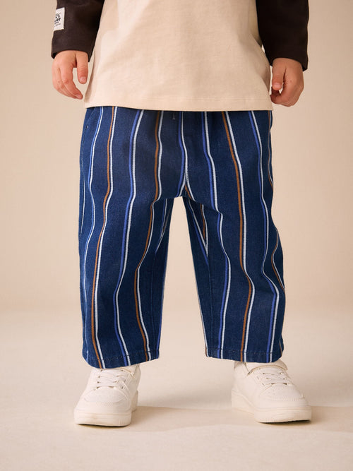 Multi Stripe Wide Fit Jeans (3mths-7yrs) image 1