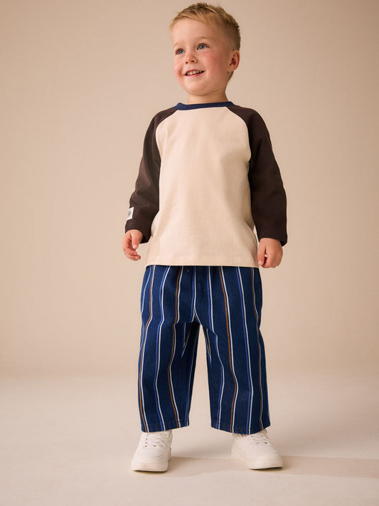 Multi Stripe Wide Fit Jeans (3mths-7yrs) image 2
