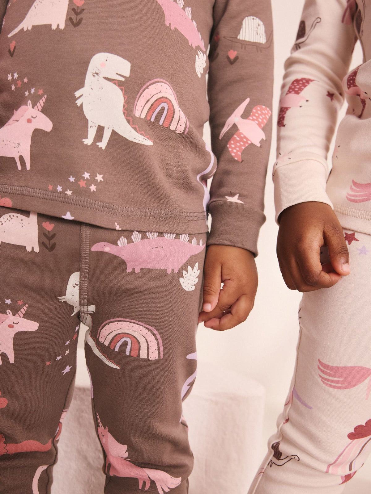 Pink/Cream Snuggle Pyjamas 3 Pack (9mths-12yrs) - image 6