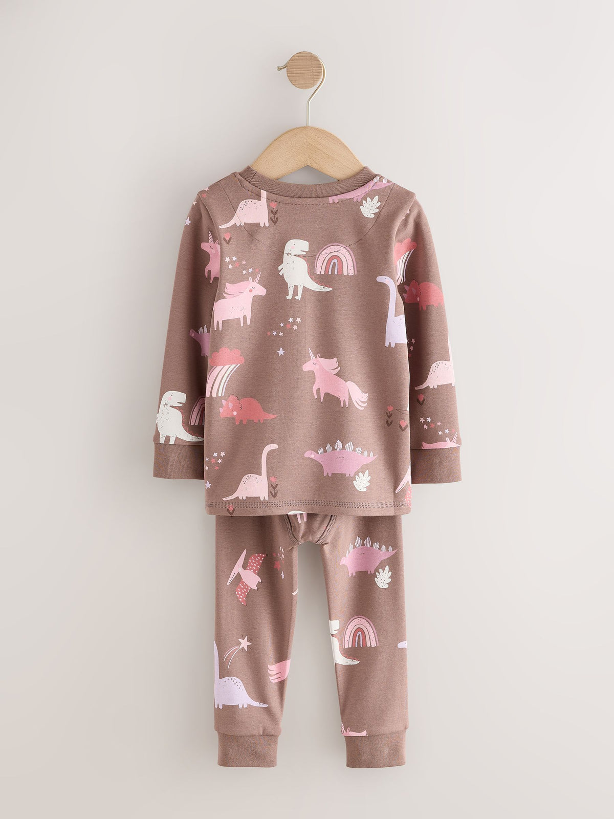 Pink/Cream Snuggle Pyjamas 3 Pack (9mths-12yrs) - image 9