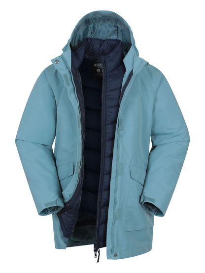 Dsiney Kidz - Mountain Warehouse Blue Alaskan Waterproof 3-in-1 Jacket image 1