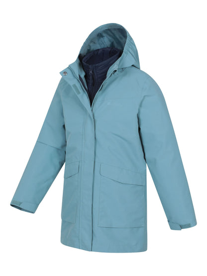 Dsiney Kidz - Mountain Warehouse Blue Alaskan Waterproof 3-in-1 Jacket image 4