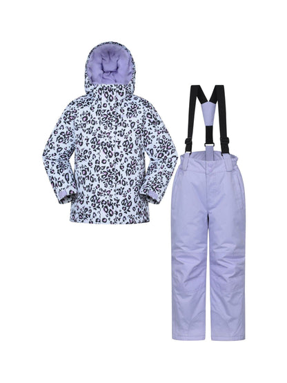 Mountain Warehouse Light Purple Printed Ski Jacket & Joggers Set image 1