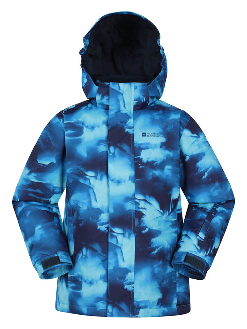 Mountain Warehouse Blue Printed Ski Jacket & Joggers Set image 1
