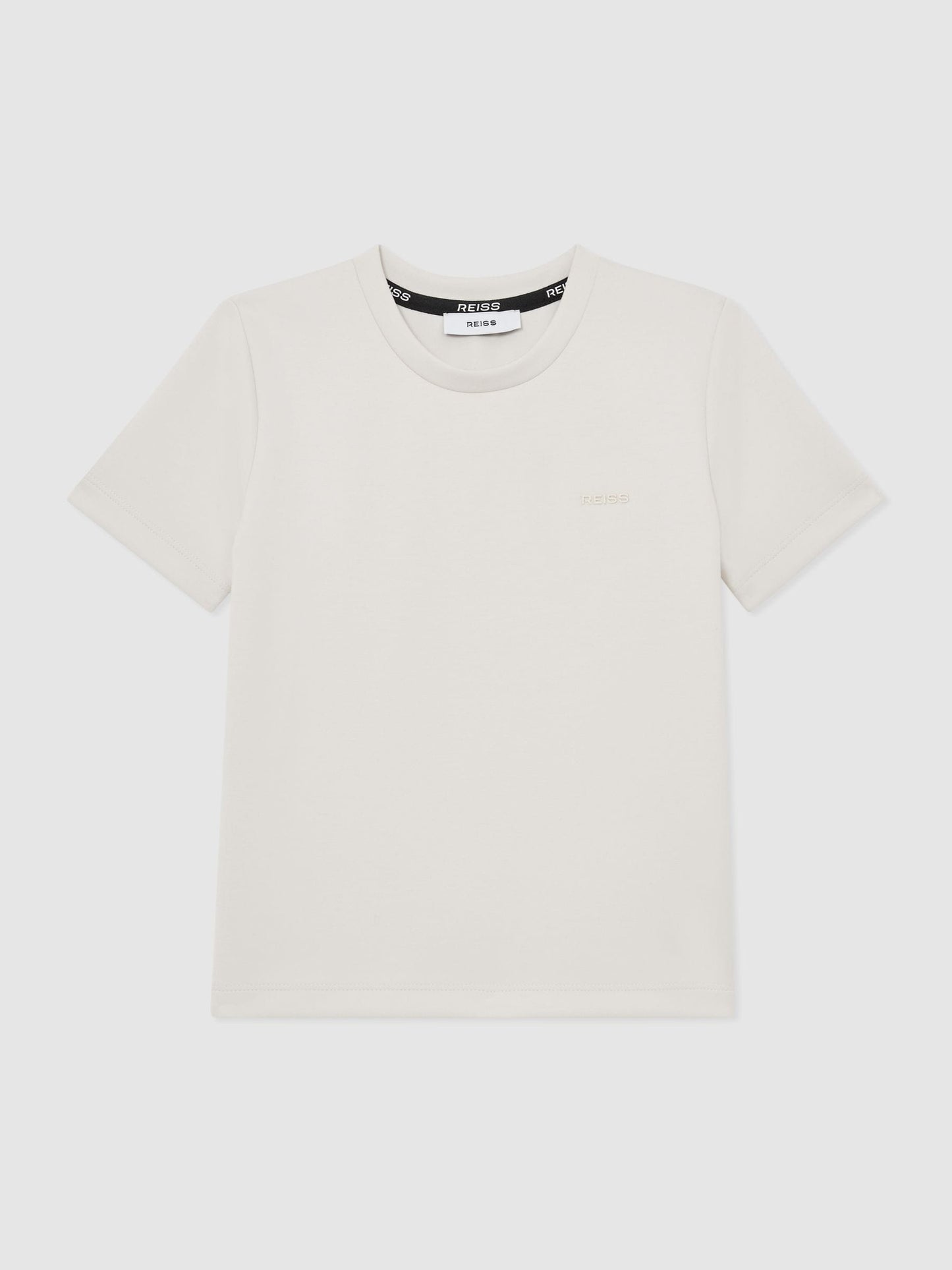 Reiss Stone Wesley 3-9 yrs Premium Interlock Logo T-Shirt image 2