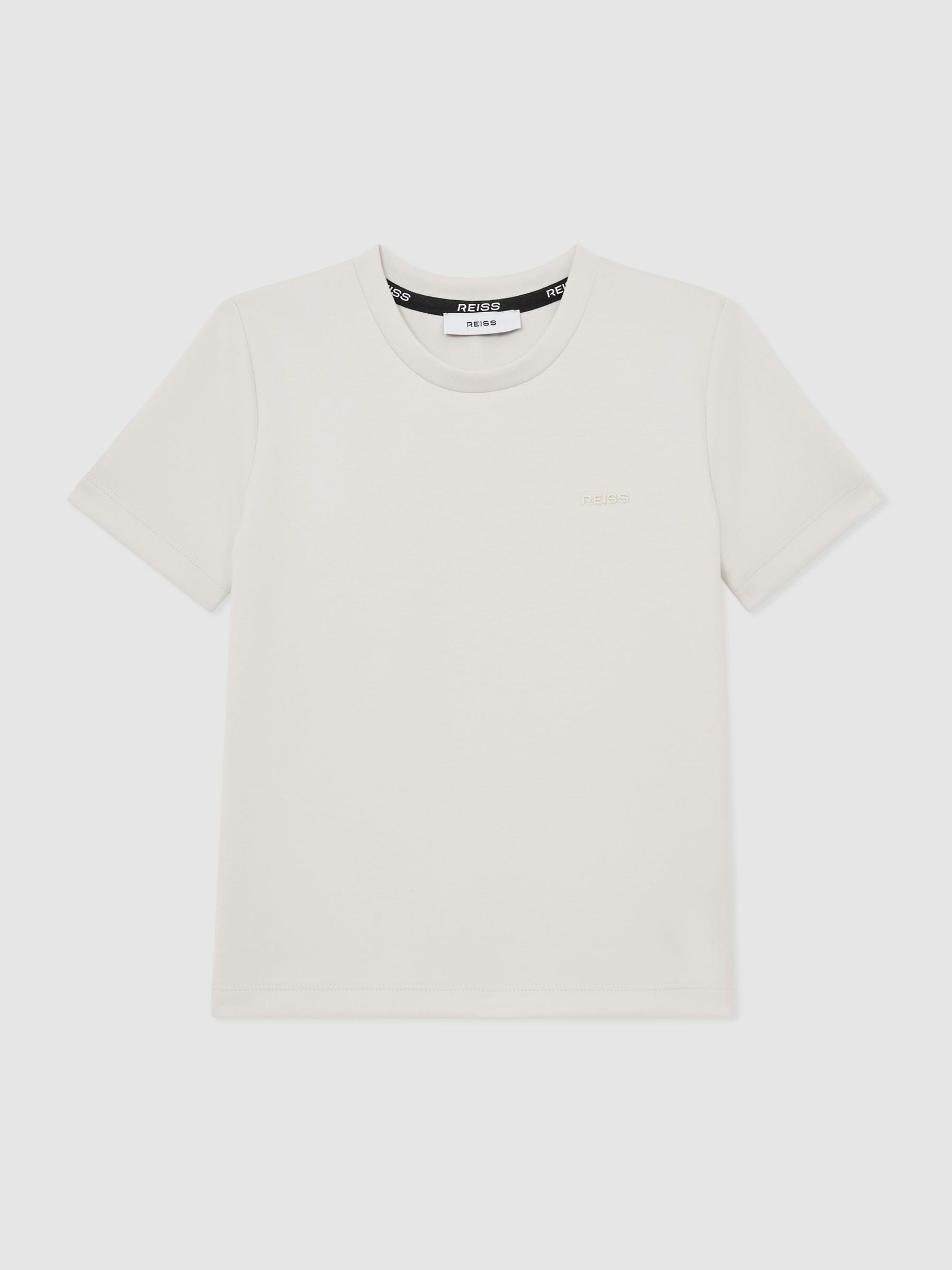 Reiss Stone Wesley 3-9 yrs Premium Interlock Logo T-Shirt image 2