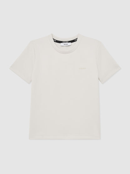 Reiss Stone Wesley 3-9 yrs Premium Interlock Logo T-Shirt image 2