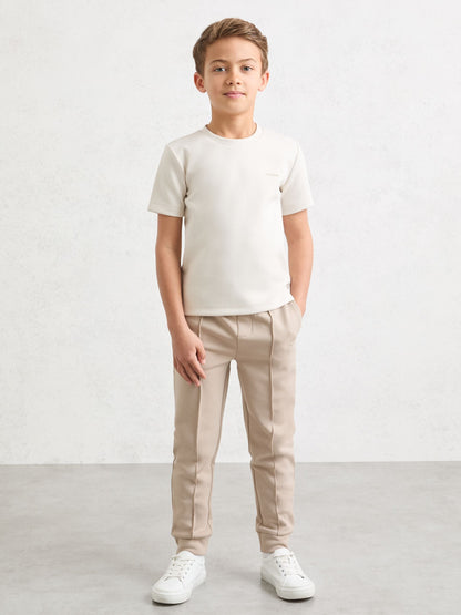 Reiss Stone Wesley 3-9 yrs Premium Interlock Logo T-Shirt image 3