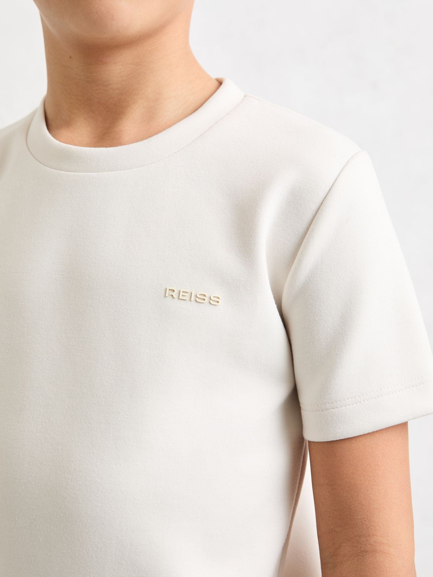 Reiss Stone Wesley 3-9 yrs Premium Interlock Logo T-Shirt image 4