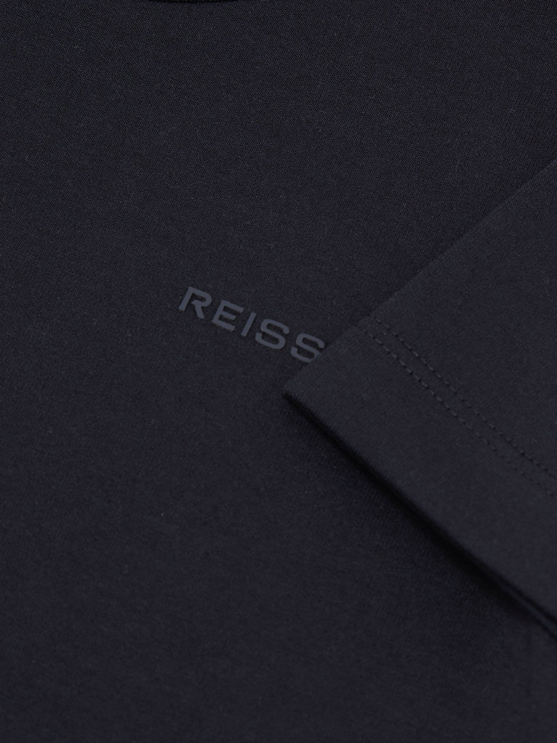 Reiss Navy Wesley 9-13 yrs Premium Interlock Logo T-Shirt image 1
