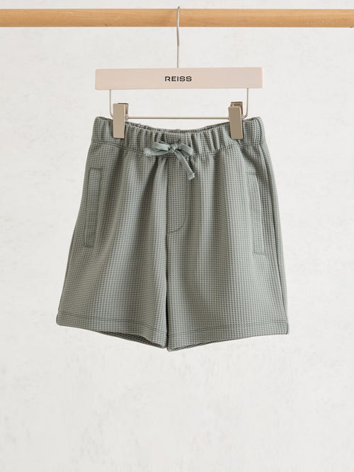 Reiss Sage Tavola 3-9 yrs Waffle Drawstring Shorts image 1