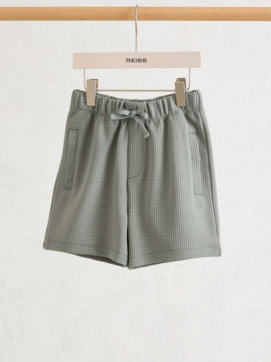 Reiss Sage Tavola 3-9 yrs Waffle Drawstring Shorts image 1