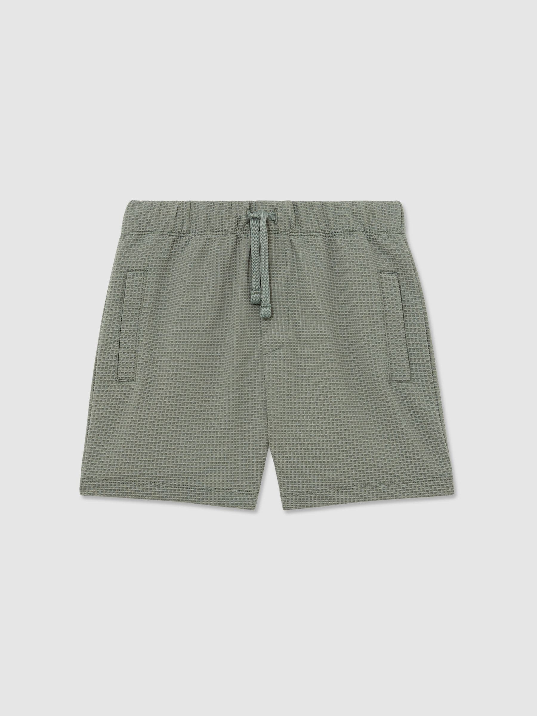 Reiss Sage Tavola 3-9 yrs Waffle Drawstring Shorts image 2