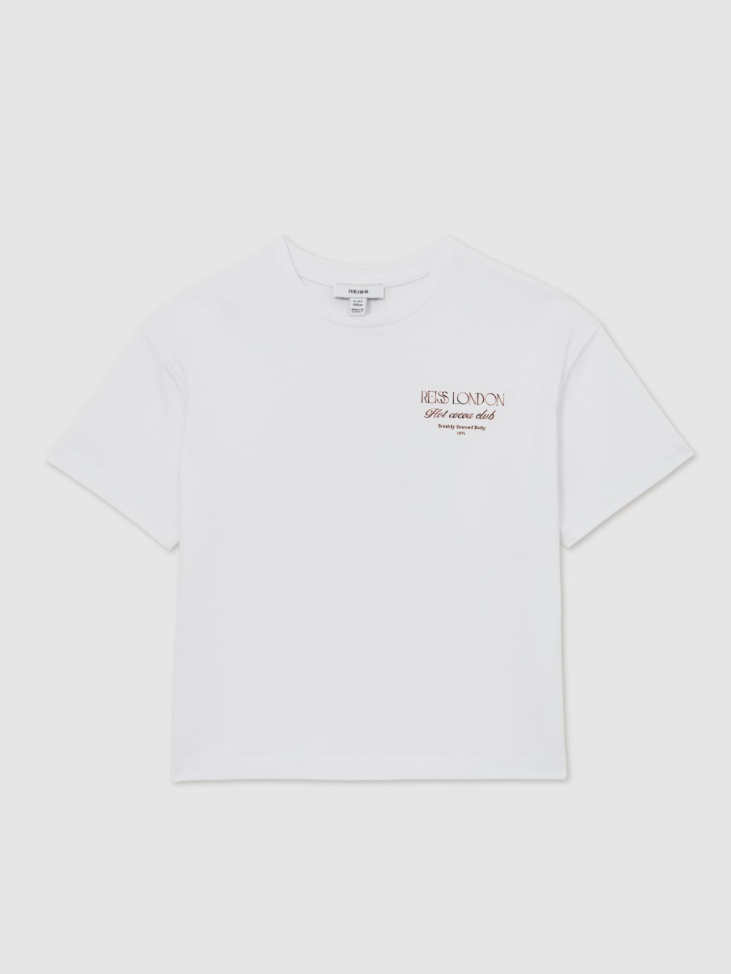 Dsiney Kidz - Reiss White Luc 3-9 yrs Cotton Hot Cocoa-Print T-Shirt image 2