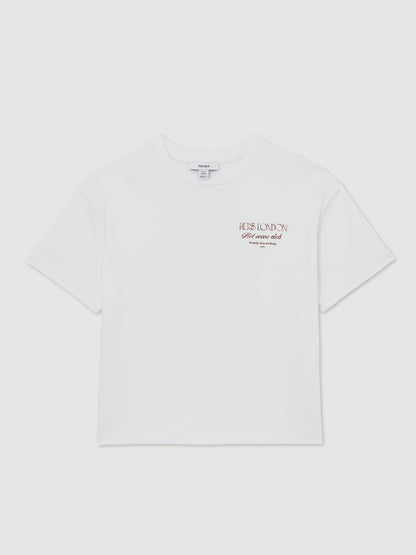 Dsiney Kidz - Reiss White Luc 3-9 yrs Cotton Hot Cocoa-Print T-Shirt image 2