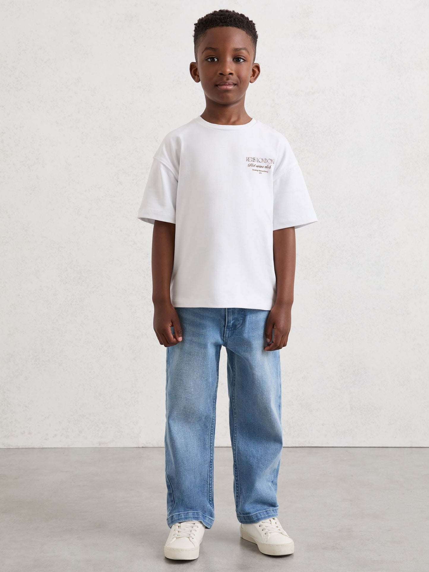 Dsiney Kidz - Reiss White Luc 3-9 yrs Cotton Hot Cocoa-Print T-Shirt image 3