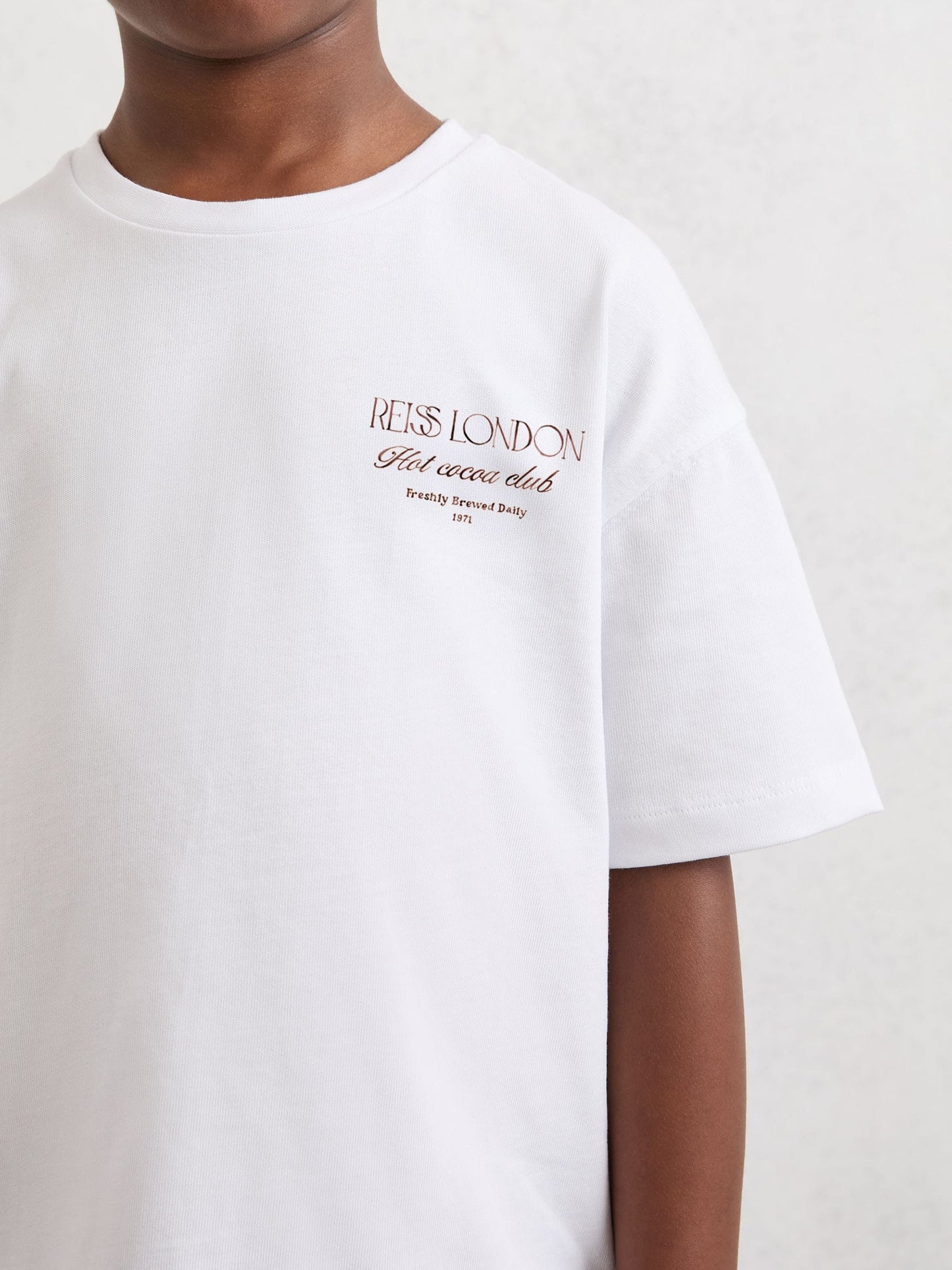 Dsiney Kidz - Reiss White Luc 3-9 yrs Cotton Hot Cocoa-Print T-Shirt image 4