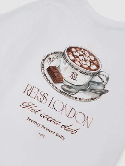 Dsiney Kidz - Reiss White Luc 3-9 yrs Cotton Hot Cocoa-Print T-Shirt image 6