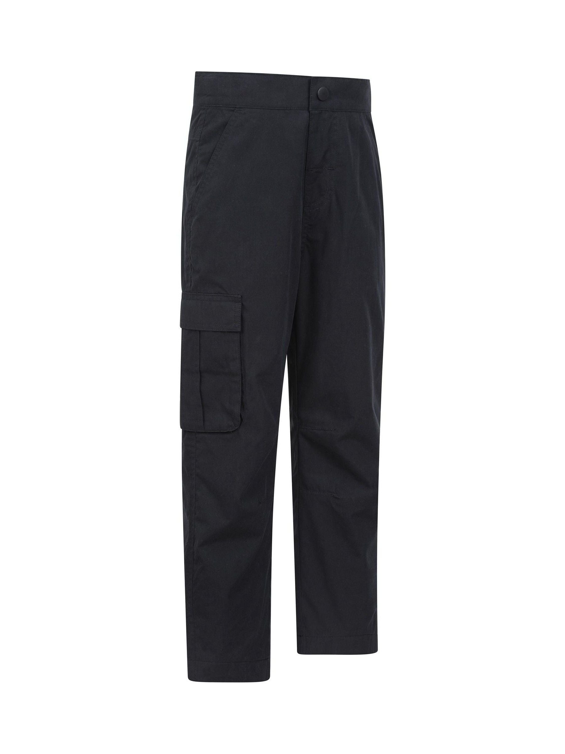 Mountain Warehouse Black Winter Trek Fleece Lined Trousers image 3