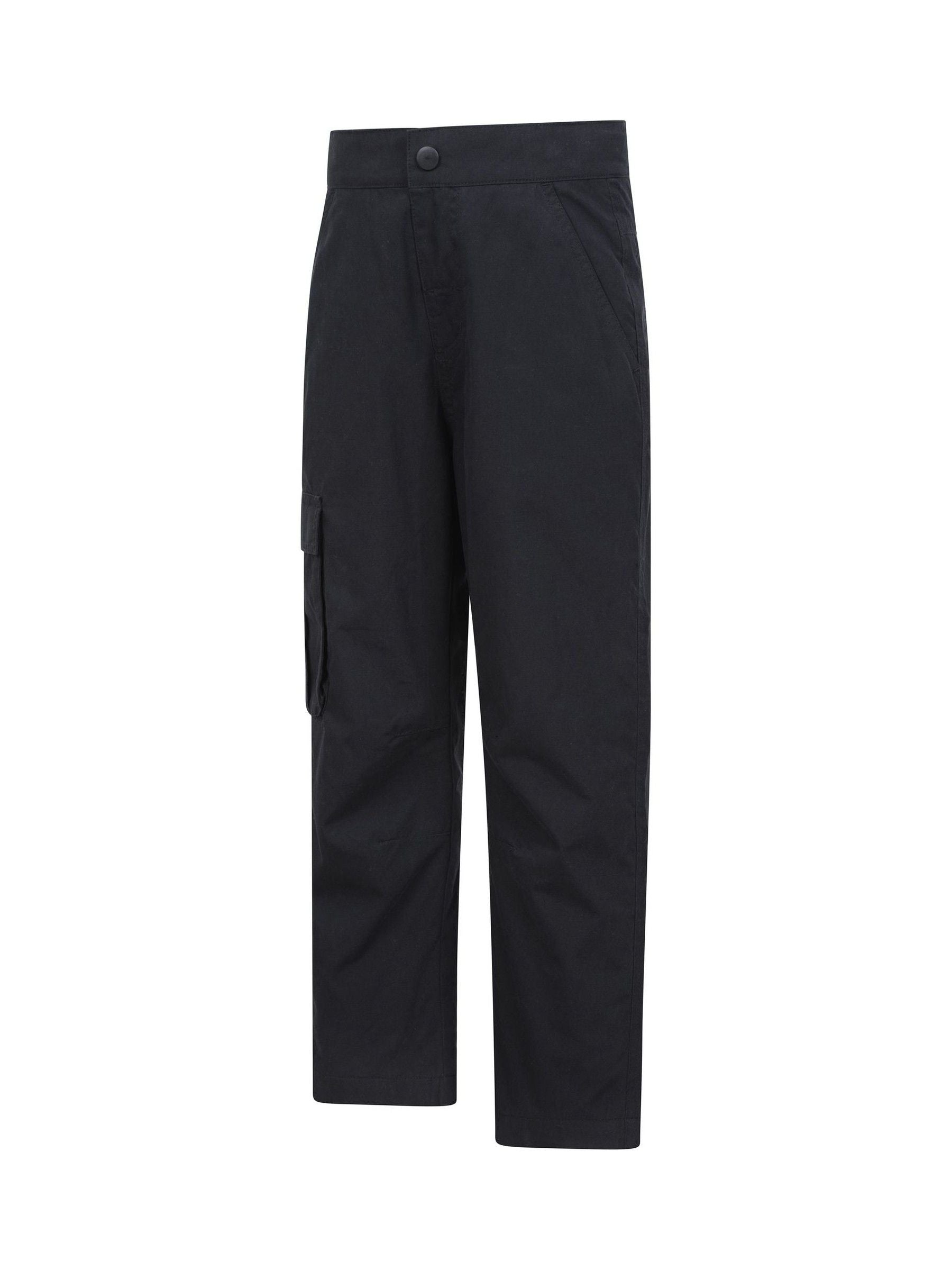 Mountain Warehouse Black Winter Trek Fleece Lined Trousers image 4