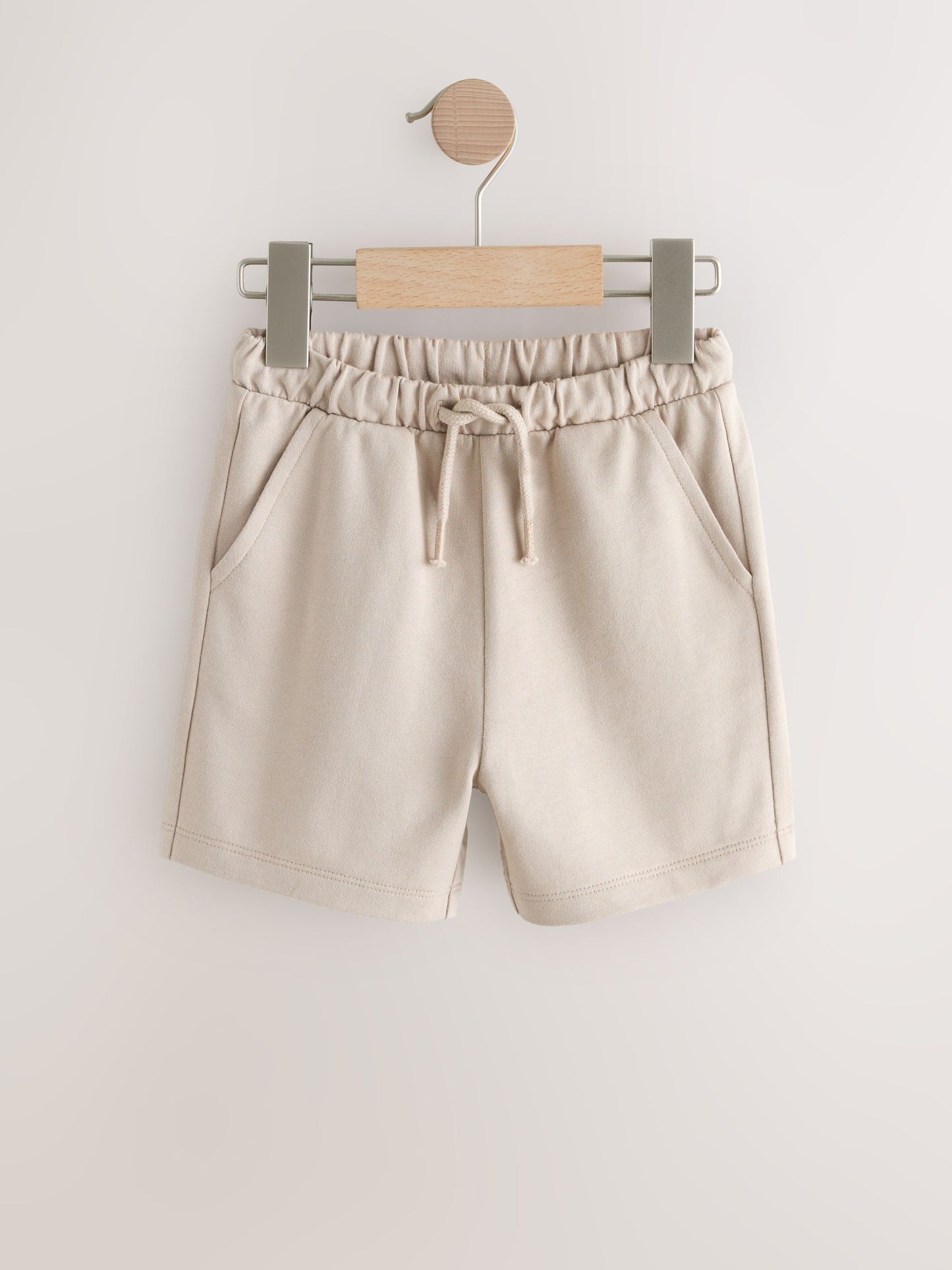 Charcoal Grey/Burgundy Stripe/Ecru Jersey Shorts 3 Pack (3mths-7yrs) image 4