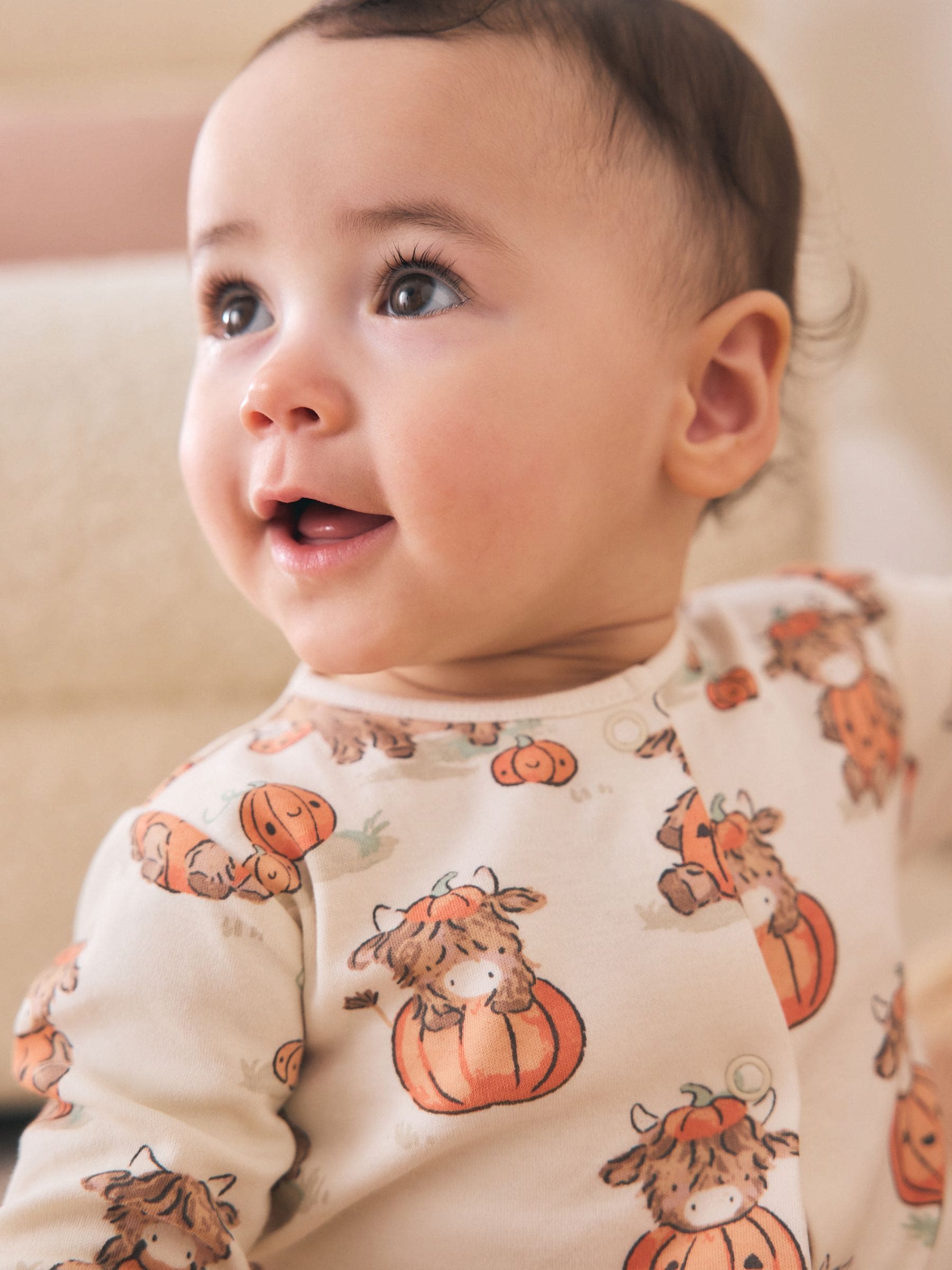 Neutral Halloween Hamish Baby Sleepsuit (0mths-2yrs) image 3