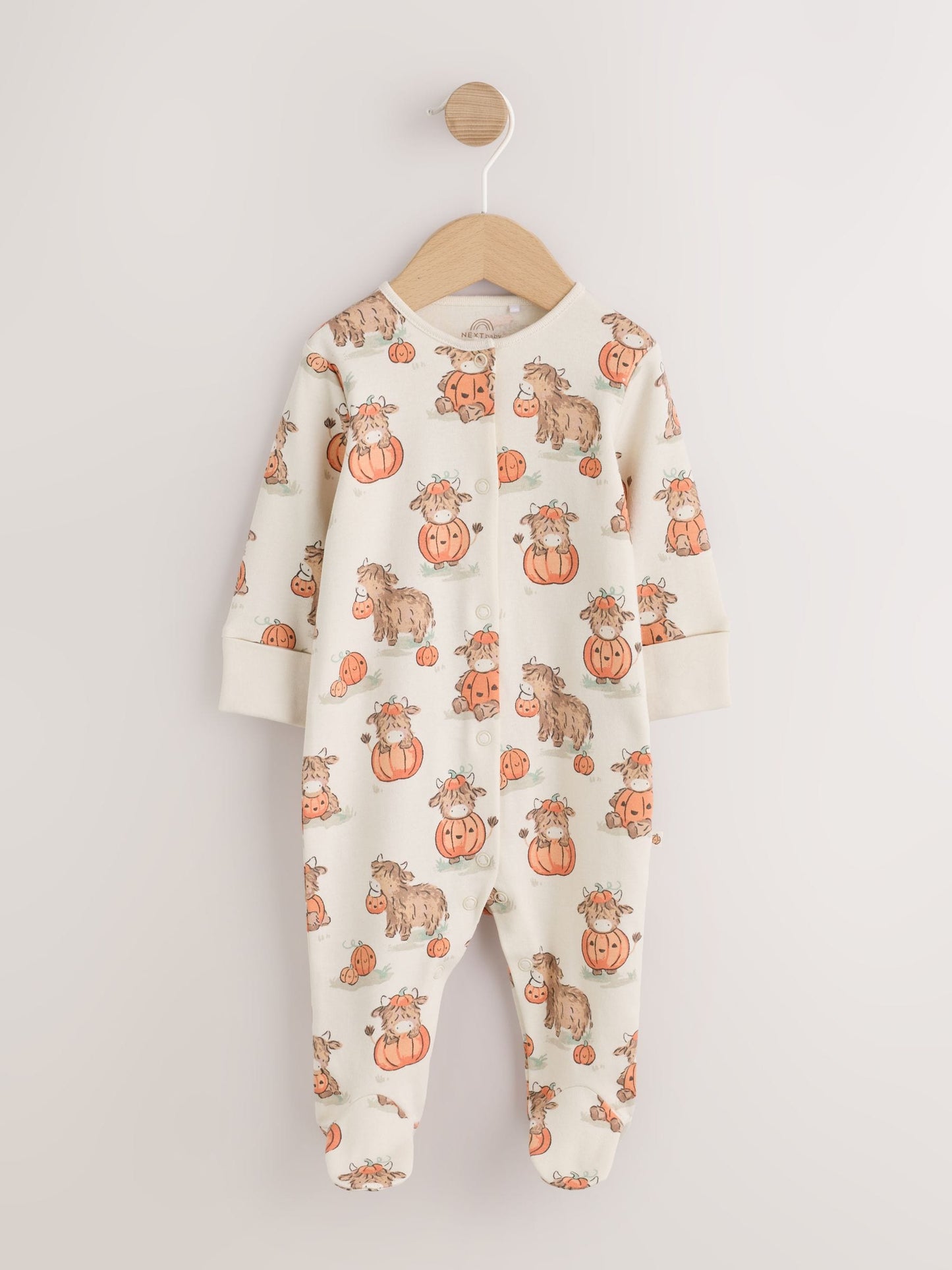 Neutral Halloween Hamish Baby Sleepsuit (0mths-2yrs) image 4