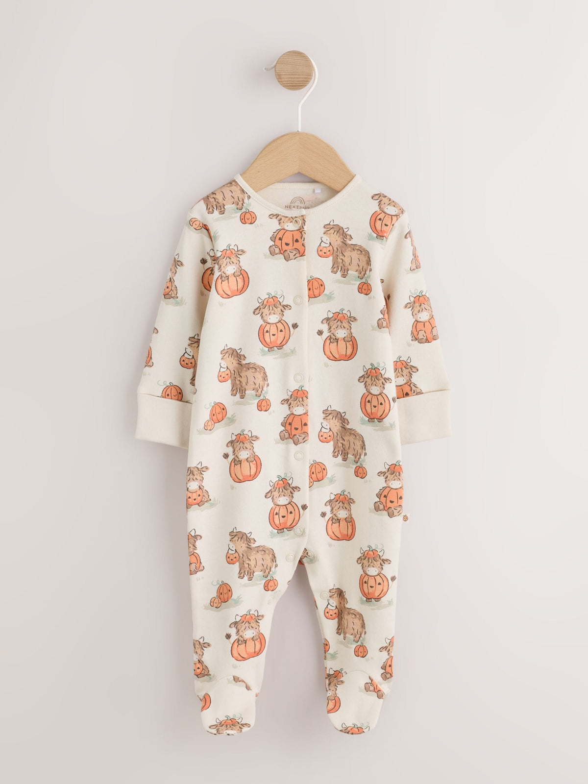 Neutral Halloween Hamish Baby Sleepsuit (0mths-2yrs) image 4