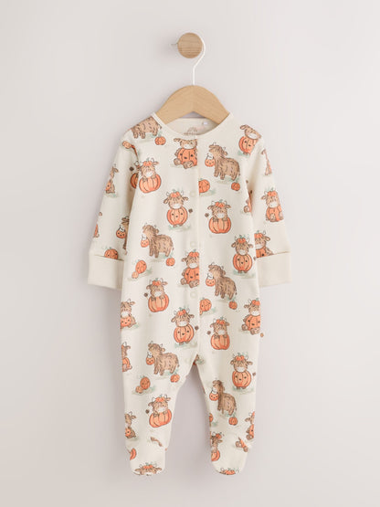 Neutral Halloween Hamish Baby Sleepsuit (0mths-2yrs) image 4