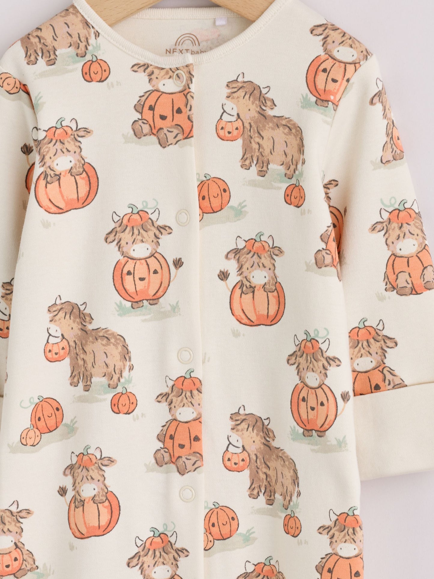 Neutral Halloween Hamish Baby Sleepsuit (0mths-2yrs) image 6