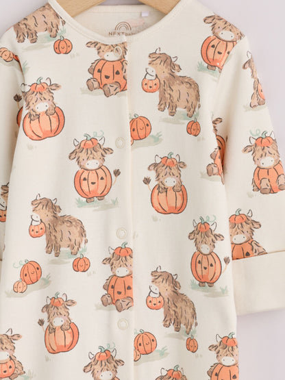Neutral Halloween Hamish Baby Sleepsuit (0mths-2yrs) image 6