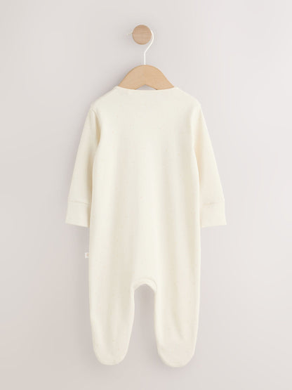Neutral I Love My Mummy Two Way Zip Baby Sleepsuit (0-18mths) image 6