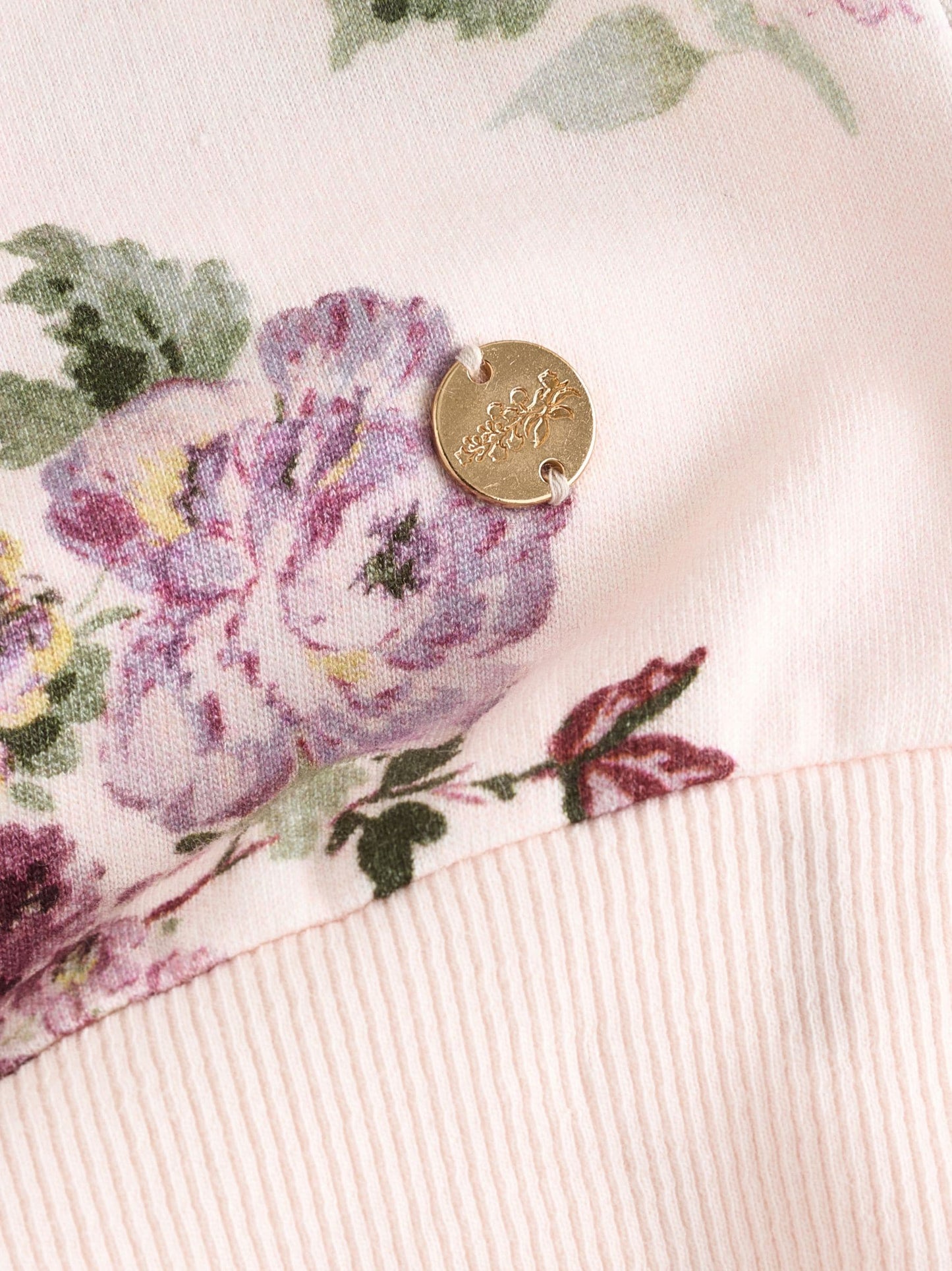Laura Ashley Light Pink Fairthorne Frill Top and Shorts Sweat Set image 11