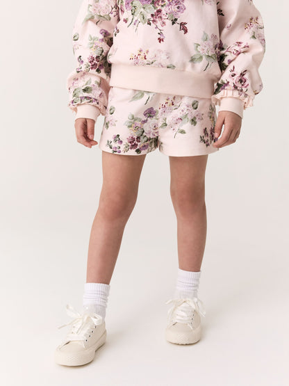 Laura Ashley Light Pink Fairthorne Frill Top and Shorts Sweat Set image 3
