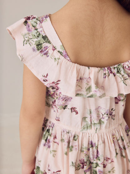 Laura Ashley Light Pink Fairthorne Frill Jersey Dress image 7