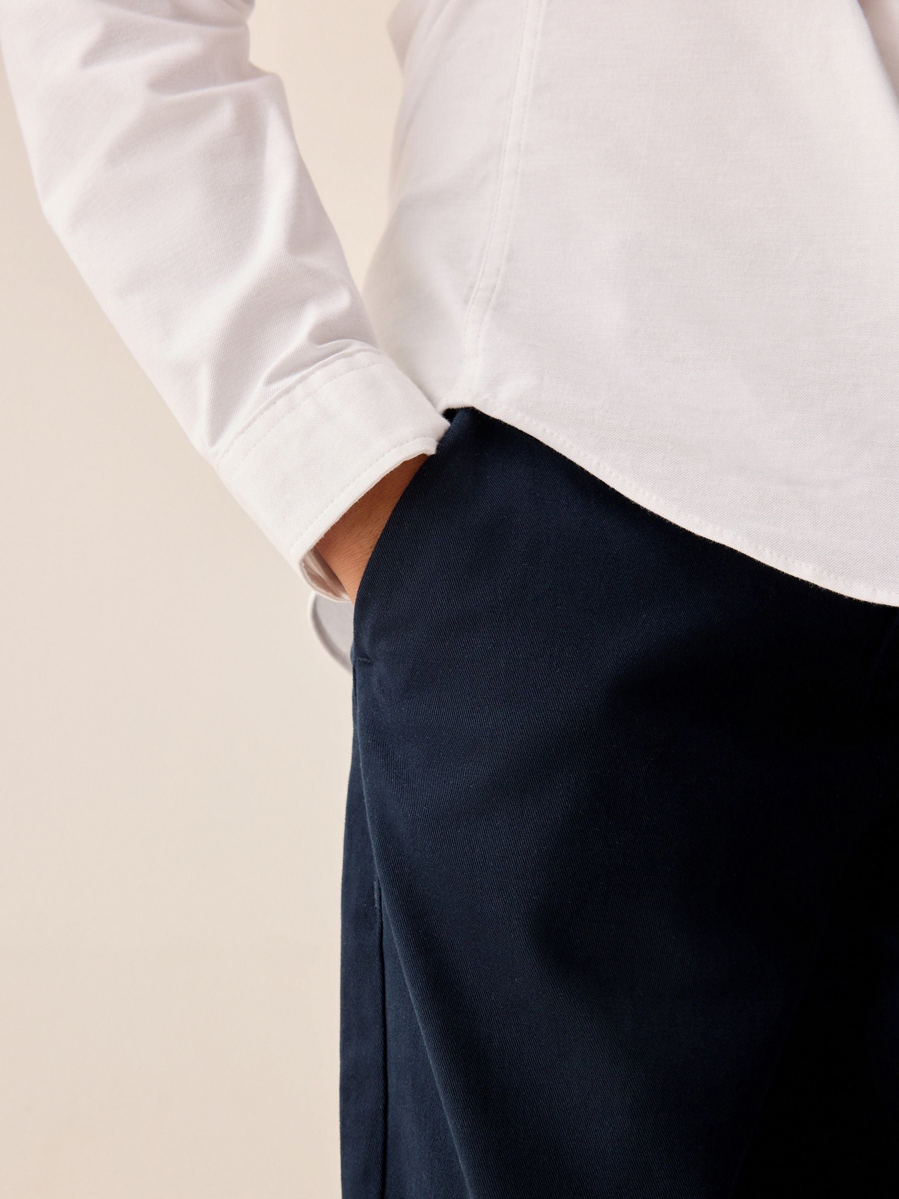 Dsiney Kidz - Navy Blue Loose Fit Stretch Chino Trousers (3-17yrs) image 3