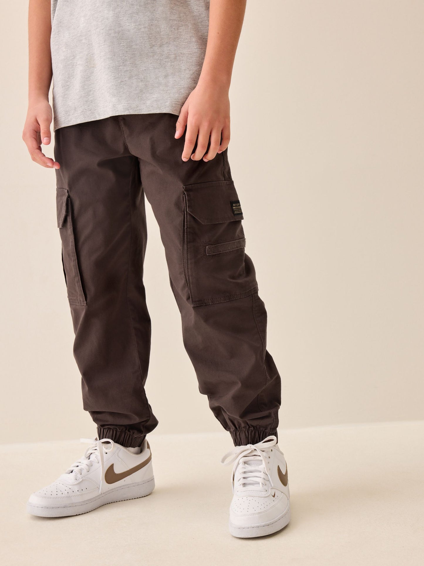 Dsiney Kidz - Brown Loose Fit Cargo Trousers (3-16yrs) image 1