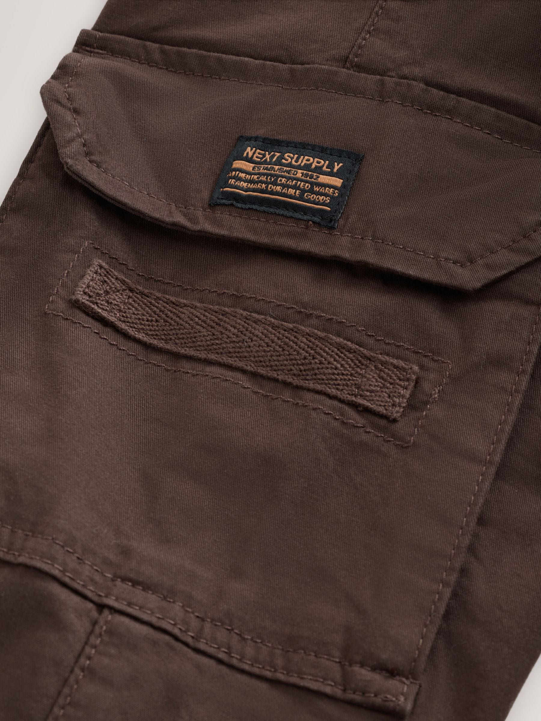 Dsiney Kidz - Brown Loose Fit Cargo Trousers (3-16yrs) image 10