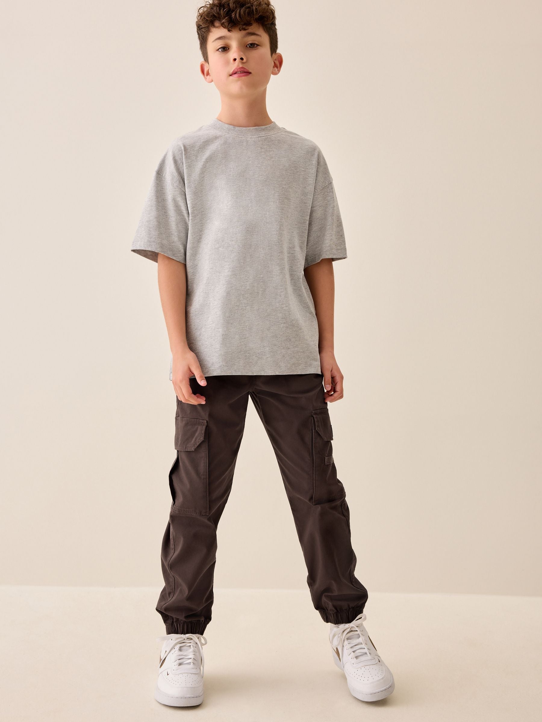 Dsiney Kidz - Brown Loose Fit Cargo Trousers (3-16yrs) image 2