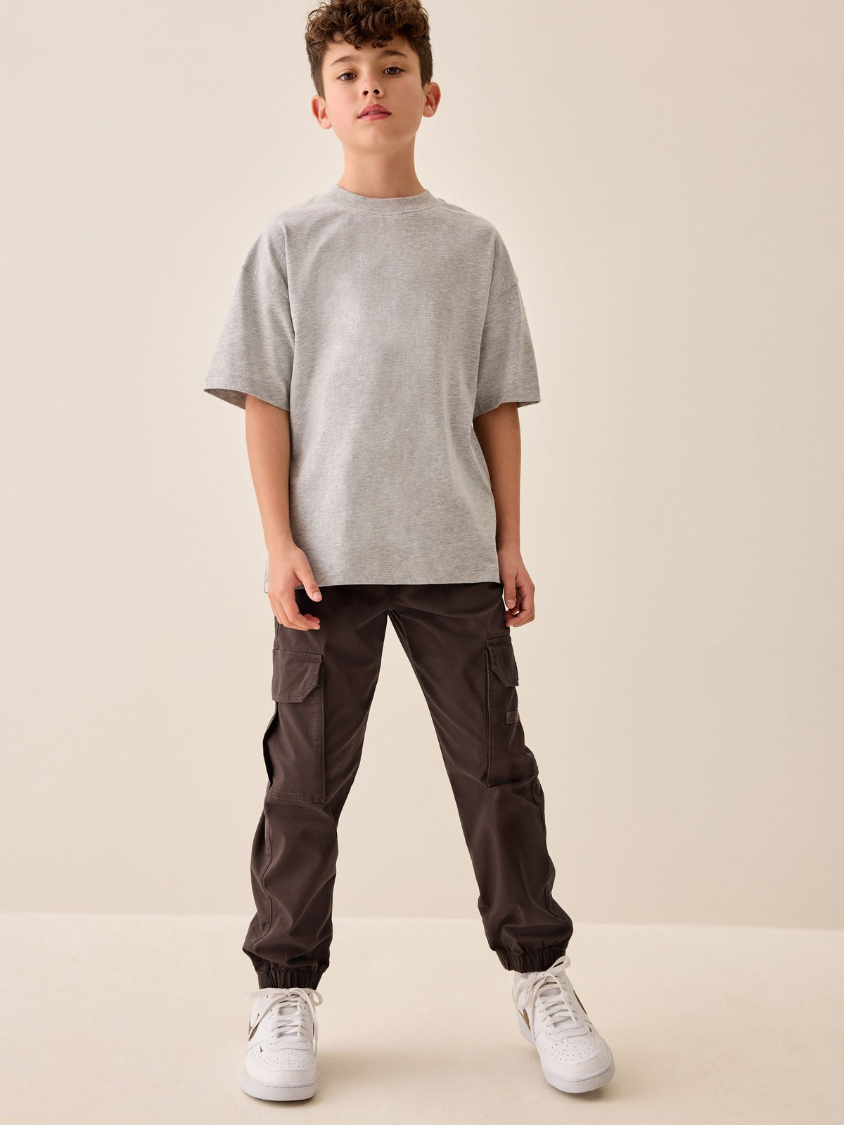 Dsiney Kidz - Brown Loose Fit Cargo Trousers (3-16yrs) image 2