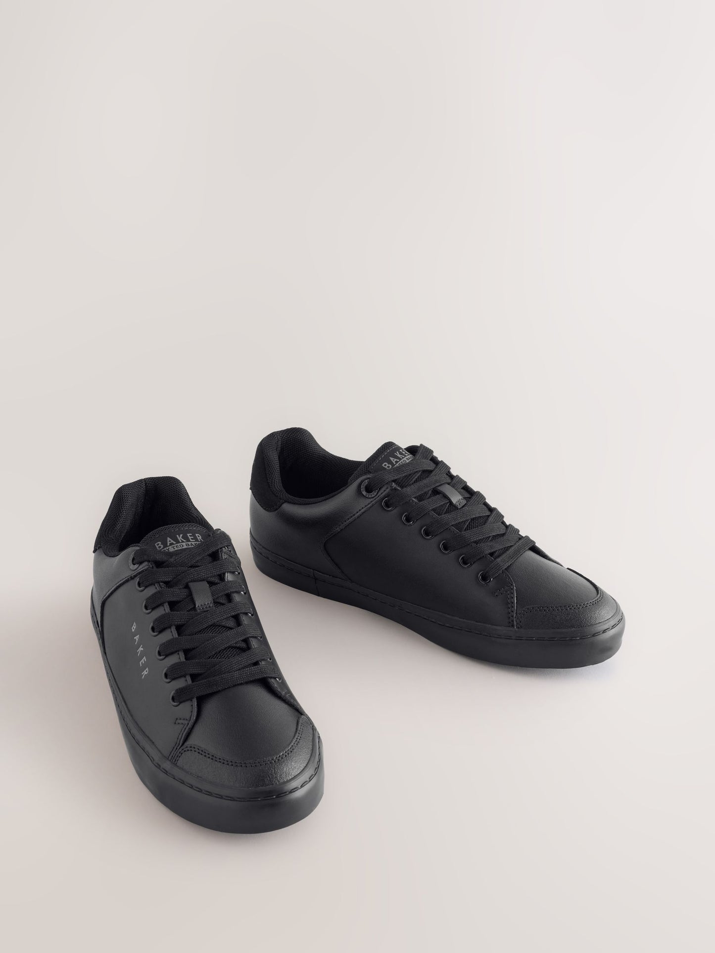 Baker by Ted Baker Black Back to School Branded Smart Trainers image 2