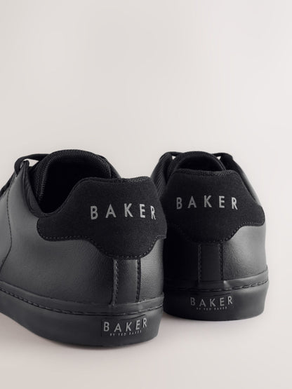 Baker by Ted Baker Black Back to School Branded Smart Trainers image 4