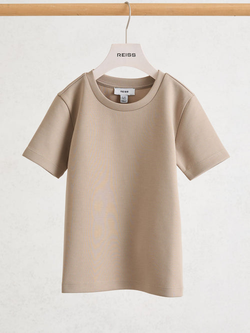 Reiss Stone Bradley 3-9 yrs Premium Interlock Crew-Neck T-Shirt image 1