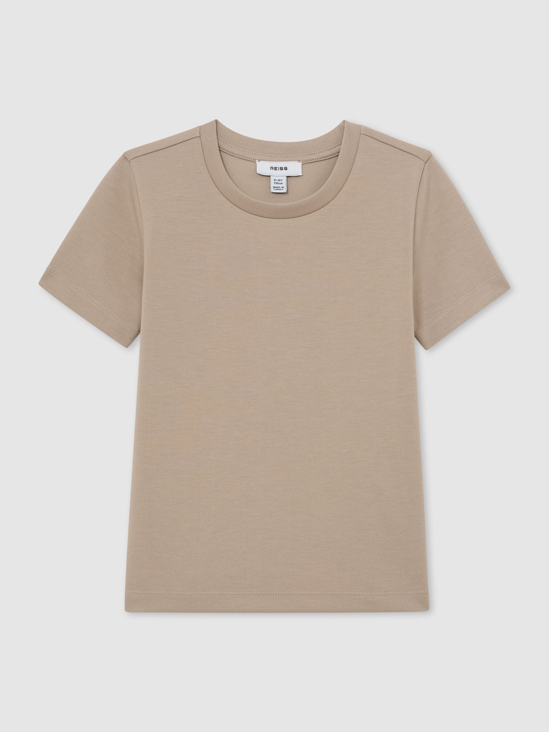 Reiss Stone Bradley 3-9 yrs Premium Interlock Crew-Neck T-Shirt image 2