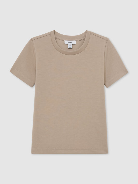 Reiss Stone Bradley 3-9 yrs Premium Interlock Crew-Neck T-Shirt image 2