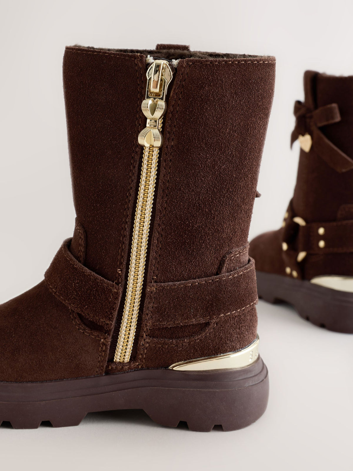 Baker by Ted Baker Chocolate Brown Bow Moto Boots - image 5